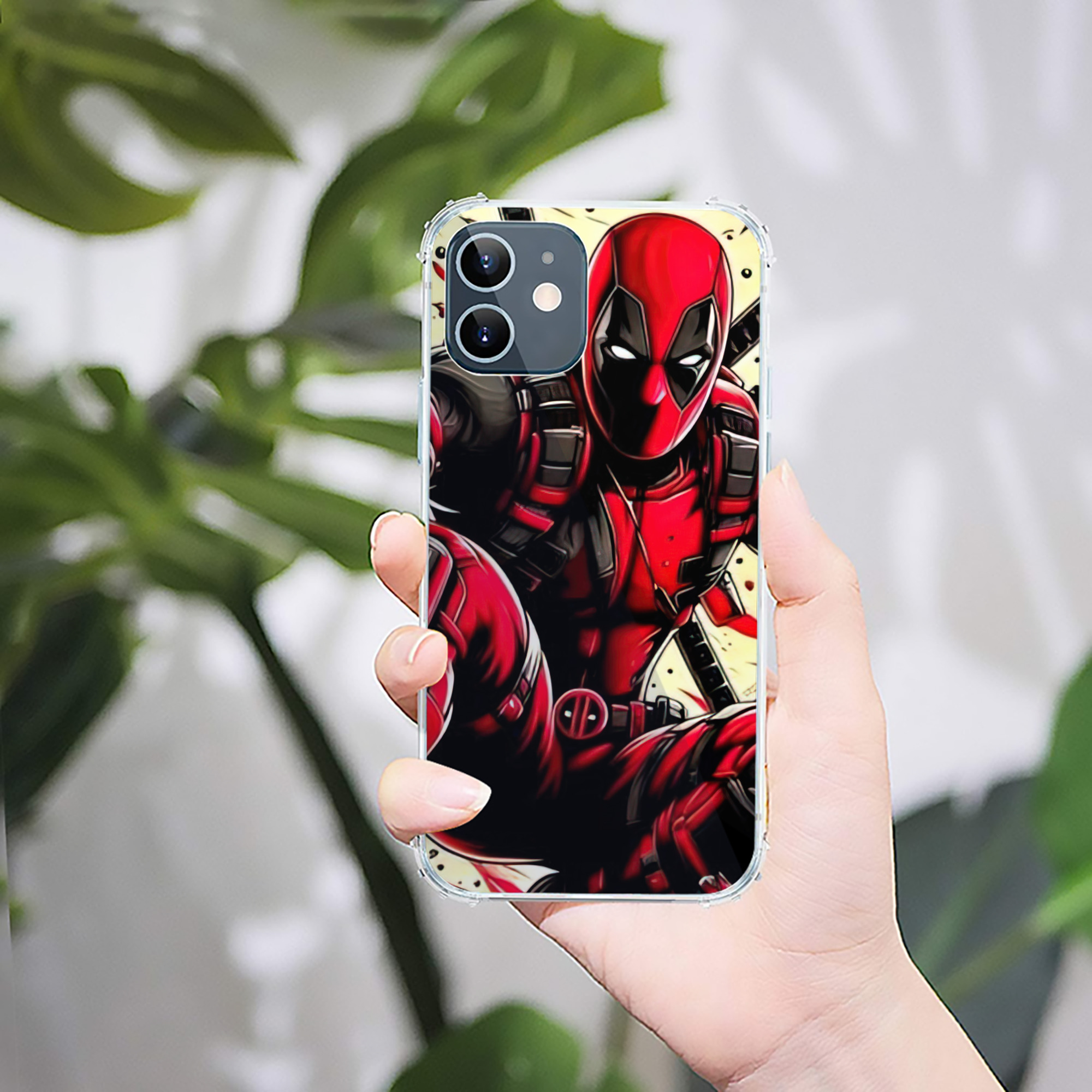 （画像用） Deadpool デッドプール 【iPhone 12シリーズ対応】透明スマホケース（クリアソフトケース）